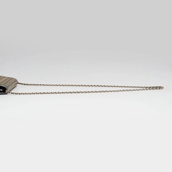 Chanel Silver Studded Lambskin Leather WOC Clutch Bag - Picture 4 of 12